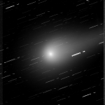 V-band Comet Lulin on Feb. 27 (process with the data of Lulin 41-cm reflector; not republishable)