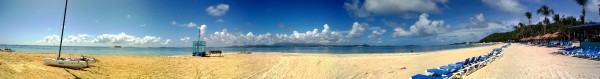 Panorama -- Palomino Island at the beach